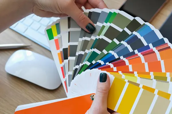 Representação da identidade visual de uma empresa aplicada ao site